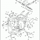 FXRS CONV 1EML SUPER GLIDE CONVERTIBLE (1993) FRAME, REAR FORK & JIFFY STAND