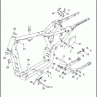 XL883HUG 4CEM SPORTSTER 883 HUGGER (1993) FRAME, REAR FORK & JIFFY STAND