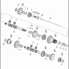 FLHTC 1DJL ELECTRA GLIDE CLASSIC (1993) TRANSMISSION GEARS
