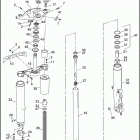 FLHTP-FRG DF93 ELECTRA GLIDE STANDARD POLICE (FRG/WND) (1993) FRONT FORK - FLHTP