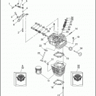 FLHTC 1DJL ELECTRA GLIDE CLASSIC (1993) CYLINDERS, HEADS & VALVES V2 ™ EVOLUTION - REAR SHOWN