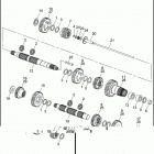 FLHR FD93 ROAD KING (1993) TRANSMISSION GEARS