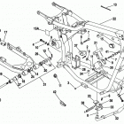 FXDS-CONV GGLP Dyna Glide Convertible (1993) FRAME, REAR FORK & JIFFY STAND - DYNA MODELS