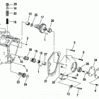FXDS-CONV GGLP Dyna Glide Convertible (1993) CRANKCASE - GEAR SIDE
