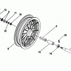 FXRS-SP EGLP FXR Sport (1993) SIDECAR WHEEL - TLE & RLE