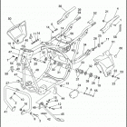 FLHR FD93 ROAD KING (1993) FRAME, REAR FORK & JIFFY STAND