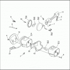FLHR FD93 ROAD KING (1993) TAIL LAMP & REAR TURN SIGNALS