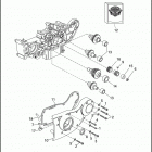 XL1200 1CAP SPORTSTER 1200 (1992) GEARCASE & COVER