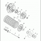 FLHTP 1DAL ELECTRA GLIDE STANDARD POLICE (WINDSHIELD) (1992) Сцепление