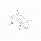 FXDC 1GCL SUPER GLIDE CUSTOM (1992) REAR FENDERS