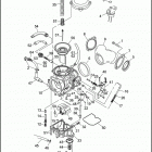 FLHTP 1DAL ELECTRA GLIDE STANDARD POLICE (WINDSHIELD) (1992) Карбюратор