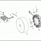 FXSTC 1BKL SOFTAIL CUSTOM (1991) ALTERNATOR & REGULATOR