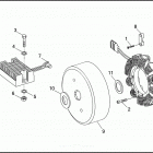 FXDC 1GCL SUPER GLIDE CUSTOM (1992) ALTERNATOR & REGULATOR