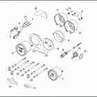 FXRP 1EDL SUPER GLIDE POLICE (WINDSHIELD) (1992) INSTRUMENTS & INDICATOR LAMPS - FXRP