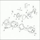 FLHTP-WND DA92 ELECTRA GLIDE STANDARD POLICE (FRG/WND) (1992) TAIL LAMP & REAR TURN SIGNALS