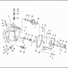 FLHTP-WND DA92 ELECTRA GLIDE STANDARD POLICE (FRG/WND) (1992) CRANKCASE - GEAR SIDE
