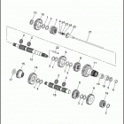 FLHTP-WND DA92 ELECTRA GLIDE STANDARD POLICE (FRG/WND) (1992) TRANSMISSION GEARS