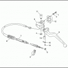 XL1200 1CAP SPORTSTER 1200 (1992) Привод управления сцеплением