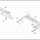 FXR EA92 SUPER GLIDE (1992) REAR BELT GUARD