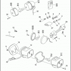 FXSTC 1BKL SOFTAIL CUSTOM (1991) TAIL LAMP & REAR TURN SIGNALS