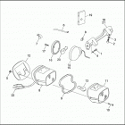 FLHTP 1DAL ELECTRA GLIDE STANDARD POLICE (WINDSHIELD) (1992) TAIL LAMP & REAR TURN SIGNALS