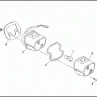 XL1200 1CAP SPORTSTER 1200 (1992) Задний фонарь