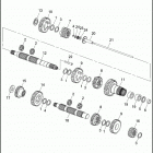 FXSTC 1BKL SOFTAIL CUSTOM (1991) TRANSMISSION GEARS