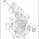 FXDC 1GCL SUPER GLIDE CUSTOM (1992) TRANSMISSION HOUSING & OIL TANK