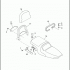 FXDC 1GCL SUPER GLIDE CUSTOM (1992) SEATS & SISSY BAR