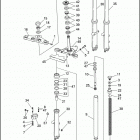 FXSTC 1BKL SOFTAIL CUSTOM (1991) FRONT FORK - FXSTC