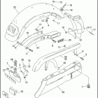 XL1200 1CAP SPORTSTER 1200 (1992) REAR FENDER, BELT & CHAIN GUARDS