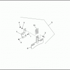 FXDC 1GCL SUPER GLIDE CUSTOM (1992) LICENSE PLATE BRACKET