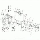 FXSTC 1BKL SOFTAIL CUSTOM (1991) CRANKCASE - GEAR SIDE