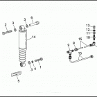 FLHTP 1DAL ELECTRA GLIDE STANDARD POLICE (WINDSHIELD) (1992) SHOCK ABSORBERS - FLHTP