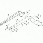 FXSTC 1BKL SOFTAIL CUSTOM (1991) REAR FENDER SUPPORTS