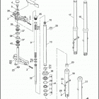 FXR EA92 SUPER GLIDE (1992) Передняя вилка