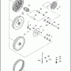 FXR EA92 SUPER GLIDE (1992) Заднее колесо