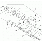 FXR EA92 SUPER GLIDE (1992) Передний суппорт