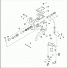 FLHTP 1DAL ELECTRA GLIDE STANDARD POLICE (WINDSHIELD) (1992) FRONT BRAKE CONTROL