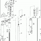 FLHTP 1DAL ELECTRA GLIDE STANDARD POLICE (WINDSHIELD) (1992) FRONT FORK - FLHTP