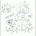 FXRP 1EDL SUPER GLIDE POLICE (WINDSHIELD) (1992) FENDERS, LICENSE PLATE & RADIO BRACKETS - FXRP