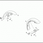 FXR EA92 SUPER GLIDE (1992) FRONT FENDERS