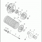 FLHTP-WND DA92 ELECTRA GLIDE STANDARD POLICE (FRG/WND) (1992) Сцепление