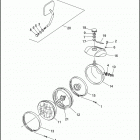 XL1200 1CAP SPORTSTER 1200 (1992) HEADLAMP & MIRROR