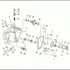 FXDC 1GCL SUPER GLIDE CUSTOM (1992) CRANKCASE - GEAR SIDE
