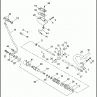 FXRP 1EDL SUPER GLIDE POLICE (WINDSHIELD) (1992) REAR BRAKE CONTROL - FXRP