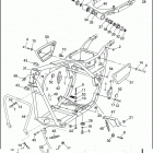 FXRP 1EDL SUPER GLIDE POLICE (WINDSHIELD) (1992) FRAME, REAR FORK & JIFFY STAND - FXRP