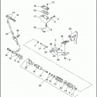 FXSTC 1BKL SOFTAIL CUSTOM (1991) REAR BRAKE CONTROL - FXST