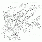 FLHTCU 1DPL ULTRA CLASSIC (1992) FRAME, REAR FORK & JIFFY STAND