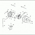 FLHTP-WND DA92 ELECTRA GLIDE STANDARD POLICE (FRG/WND) (1992) AIR CLEANER & ENRICHMENT CABLE